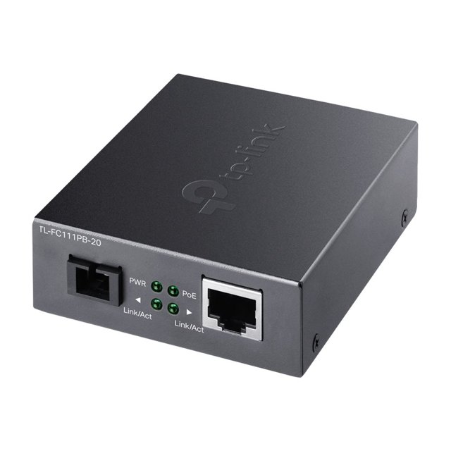 TP-Link TL-FC111PB-20 V1 - Convertisseur de Média Fibre - 100Mb LAN - 10Base-T, 100Base-TX, WDM - SC / RJ-45 - jusqu'à 12,4 miles - 1550 (RX) / 1310 (TX) nm