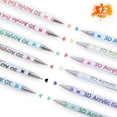 thumbnail image 4 of Binwennn Short Pens Antique Inkwell 3D Acrylic Pen 1.0 Mm 3D Acrylic Gel Pens Write 2025 New 3D Acrylic Paint Markers Acrylic Pens Paint Pens Glitter Gel Pens Stick For Coloring Writing 1ML, 4 of 5