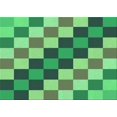 thumbnail image 1 of Ahgly Tapis Rectangulaire Lavable en Machine Vert Transitionnel, 6 Pieds x 9 Pieds, 1 of 7