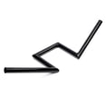 thumbnail image 3 of Krator Z Bars Replacement Handlebars Custom Bobber Harley Triumph Black 1" Inch Zee Zed Compatible with Harley Davidson Dyna Super Glide Sport, 3 of 5