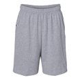 thumbnail image 1 of Russell Athletic Essential Jersey Cotton 10 Shorts with Pockets, M, Oxford, 1 of 1