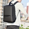 thumbnail image 1 of RKSTN Portable Backpack Large Capacity Computer Backpack, Business Leather Film Backpack, Succinct Business Travel Bag, 1 of 6