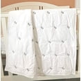 thumbnail image 5 of Effe Bebe Footprint Baby/Toddler Cotton Quilt (Light Pink) 36”x50”, 5 of 5