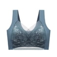 thumbnail image 3 of Timegard 3pc Lace Bras for Women Plus Size Full Coverage Mesh High Support Breathable Comfort Seamless Bra, 3 of 5