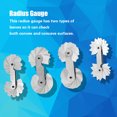 thumbnail image 1 of Jauge de Filet, Jauge de Rangeur, Ensemble de Jauge de Rangeur Concave, Kit de Réparation de Guitare Outils pour Créateurs d'Outils Guitare pour Machinistes Installation de Basses, 1 of 8