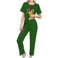 thumbnail image 4 of Womens Pajamas Set, Casual Pants and Tops Sleepwear, 4 of 8