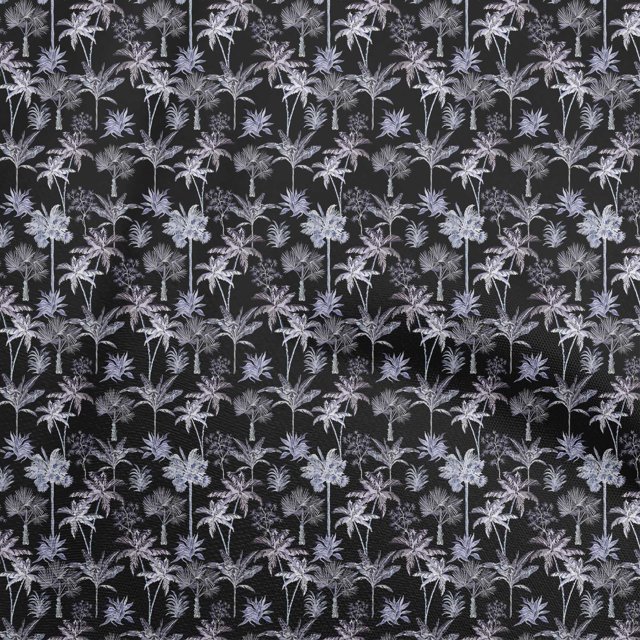 oneOone Silk Tabby Black Fabric Tropical Sewing Craft Projects Fabric Prints By Yard 42 Inch Wide
