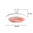 thumbnail image 2 of Dvkptbk Ceiling Fan with Lights, Enclosed Low Fan Light, Ceiling Light with Fan, Hidden Fan with E27 Lamp, 2 of 5