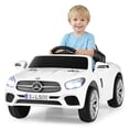 thumbnail image 1 of OLAKIDS 12V Electric Kids Ride On Car, Licensed Mercedes Benz SL500 Toy Car with Remote Control, MP3 Plug, USB, 2 Speeds, LED Lights, Battery Powered Toy Vehicle for Toddler Children, 1 of 10