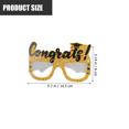 thumbnail image 3 of 12pcs Graduation Themed Eyeglasses Paper Eyewear Grad Party Favors Decorative Glasses Props, 3 of 8