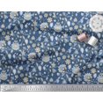 thumbnail image 3 of Soimoi Rayon Fabric Leaves & Floral Block Decor Fabric Printed Yard 42 Inch Wide, 3 of 3