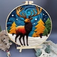 thumbnail image 2 of Pcksrro Home Decorations Items and Hanging Ornaments Deal!Starters Wool Felts Painting With Embroidery Frame Needle Felts Material Pack Diy Needle Felts Suitable For Beginners To Crafts, 2 of 5