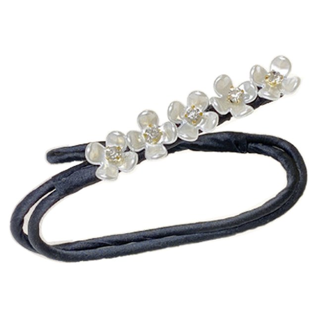 Moule à Chignon Rouleau Facile Fausse Perle Accessoire Rétro pour Cheveux Gaine Chignon pour Cheveux Fins