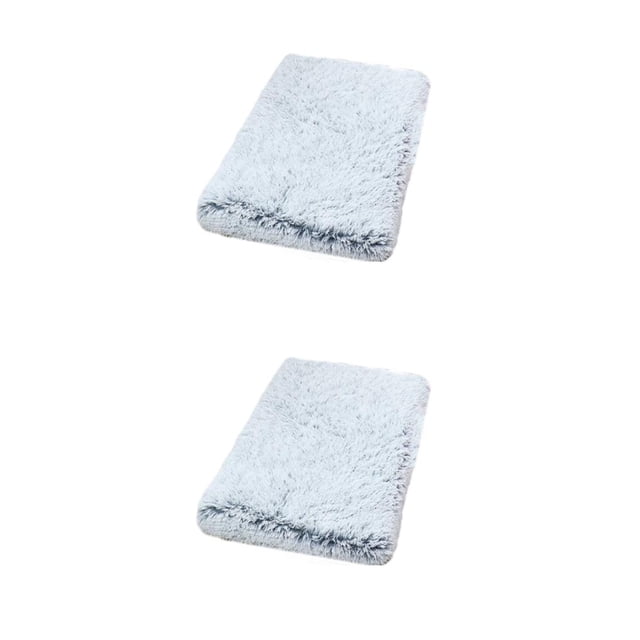 Thinsony Dog Bed Suitable For All Breeds Value For Money Easy To Clean Durable Polyester Pet Cushion Pet Mat grey white M 50*40*5cm 2Set
