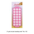 thumbnail image 4 of Maytalsory Dumplings DIY Tool Delicious Dumplings Easily Pink Wide Applications Durable 21 Grid Round, 4 of 6