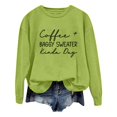 thumbnail image 1 of WEAIXIMIUNG Sweat-Shirt Personnalisé Mode Décontractée Couleur Unie Manches Longues Imprimé Lettres Col Rond, 1 of 4
