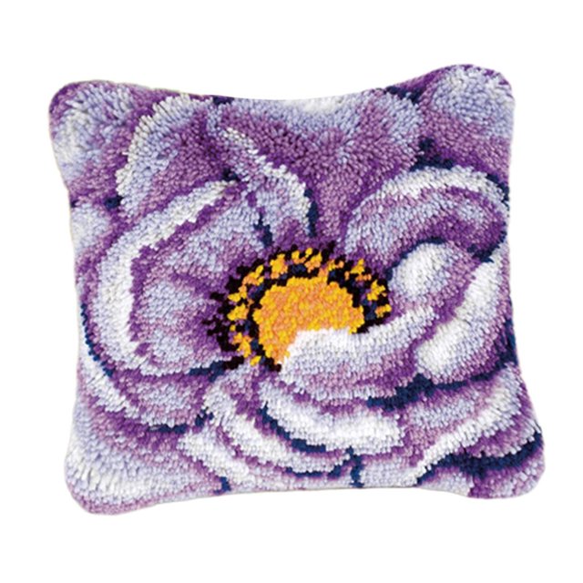 Abbracc Housse de Coussin avec Crochet à Loquet - Fleur