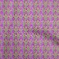thumbnail image 1 of oneOone Viscose Jersey Purple Fabric Asian Ikat Craft Projects Decor Fabric Printed By The Yard 60 Inch Wide, 1 of 5