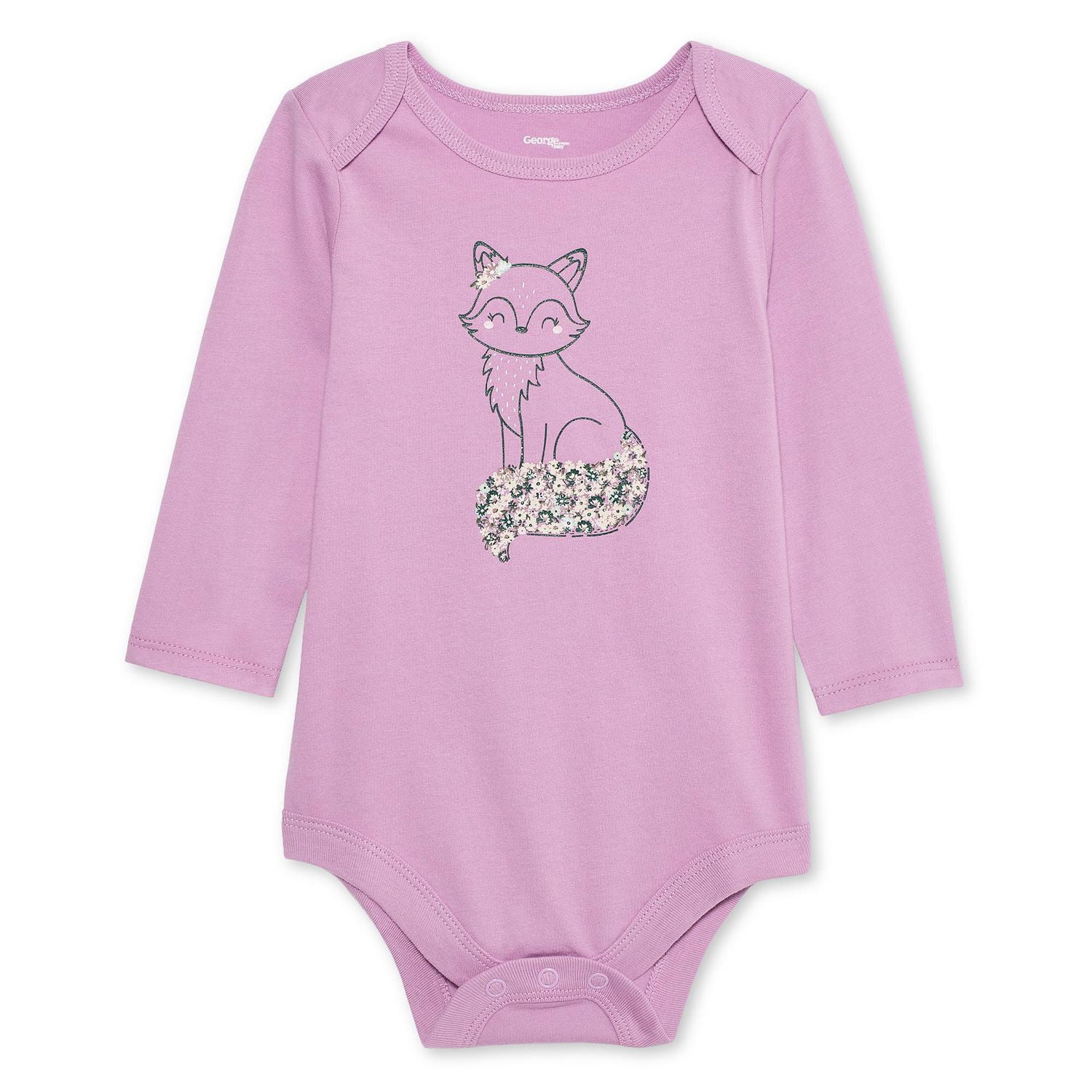 George Baby Girls' Long-Sleeve Bodysuit