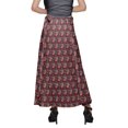 thumbnail image 4 of Moomaya Jupe Longue Imprimée en Rayonne pour Femmes Grande Taille, Jupe Maxi à Taille Nouée, 4 of 6