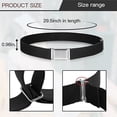 thumbnail image 2 of transemion 1 Ensemble Ceinture Élastique Simple pour Enfants Garçons Boucle Ajustable Taille Extensible Réutilisable Lavable Jeans Accessoires de Vêtements Vert Noirâtre, 2 of 8
