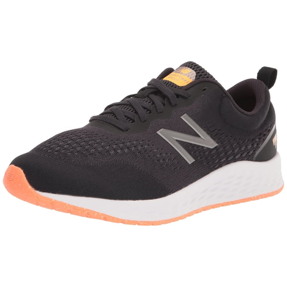New Balance Men's Fresh Foam Arishi V3 Running Shoe, Black/Orange, 12 X-Wide