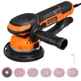 thumbnail image 1 of VEVOR Random Orbital Sander 6'' DA & GA Dual-Action Sander 10 PCS Sandpapers 6 Speeds, 1 of 9
