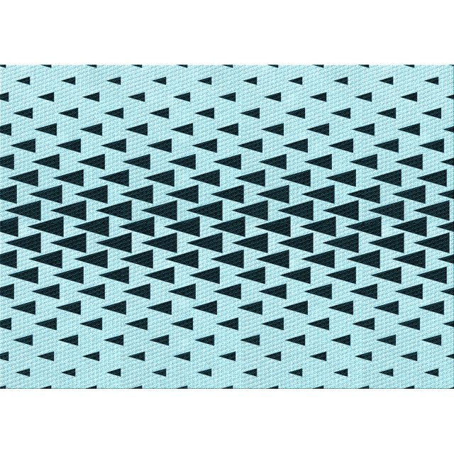Ahgly Company Machine Washable Indoor Rectangle Transitional Electric Blue Area Rugs, 8' x 12'