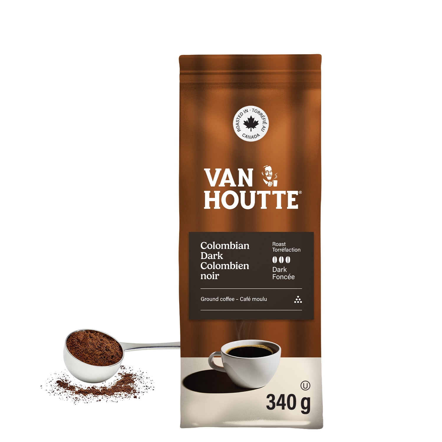 Van Houtte Colombian Dark, Dark Roast, Ground Coffee