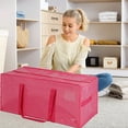 thumbnail image 4 of Thick And 23 US Gal Large Capacity Reinforced Handheld Moving Luggage Bag - Plastic Water Repellent Storage Bag - Christmas Tree Storage Bag, 4 of 6