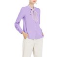 thumbnail image 5 of INSPIRE CHIC Women's Tie Neck Button Down Work Long Sleeves Blouse Shirts, 5 of 5
