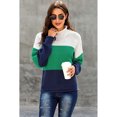 thumbnail image 4 of Women's Oversized Chunky Batwing Long Sleeve Turtleneck Sweater, 4 of 8