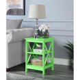 thumbnail image 1 of Convenience Concepts Oxford Table d'Appoint avec Étagères, Fini Bois Vert Lime, 1 of 5