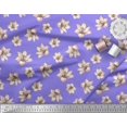 thumbnail image 2 of Soimoi Tissu en Viscose Chiffon Violet Imprimé Floral Lys au Mètre 42 Pouces de Large, 2 of 3