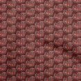thumbnail image 1 of oneOone Georgette Viscose Maroon Fabric Floral Sewing Material Print Fabric By The Yard 42 Inch Wide, 1 of 5