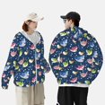 thumbnail image 4 of Vsdgher Chandails à Capuchon Colorés à Imprimé de Requin pour Adultes, Maillot Dermoprotecteur pour Hommes Femmes, Chandails de Pêche à Manches Longues avec Protection Solaire pour Course Athlétique Natation-Xx-Grand, 4 of 7
