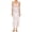 Pink White, variant on Gupgi Women Long Floral Dress Lace Patchwork Cutout V-Neck Sleeveless Bodycon Dress Summer Slit Backless Translucent Dress