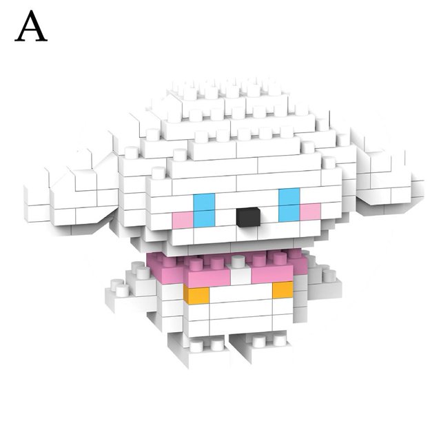 Blocs de Construction Microparticules Poupée Dessin Animé Jouets Éducatifs pour Enfants
