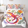 thumbnail image 1 of YST Boho Lizard 7-Piece Comforter Set, Queen Size, Reptile Gecko Creature, Polyester, Bed in a Bag (Count 7), 1 of 4