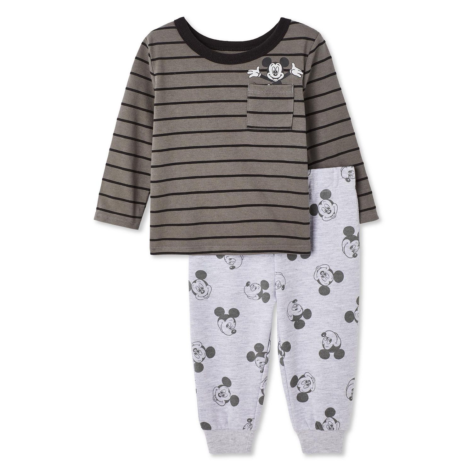 Disney Baby Boys' Mickey Mouse Tee 2-Piece Set
