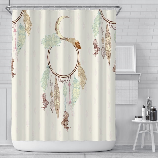 PANDACO Rideau de Douche en Tissu Dream (72 Pouces x 72 Pouces)