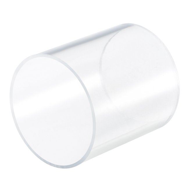 Unique Bargains Tuyau Rond Rigide en Acrylique Transparent 84mm ID 90mm OD 100mm pour Éclairage, Maquettes, Plomberie, Artisanat
