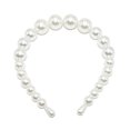 thumbnail image 1 of Bandeau Perlé Exquis Réglable Résistant à l'Usure Accessoires de Coiffure Chic Universel Cadeaux de la Saint-Valentin Diadèmes pour Femmes 22mm,4 Grandes Perles, 1 of 7