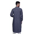 thumbnail image 4 of Atasi Kurta Traditionnel en Rayonne Imprimée à Col Mandarin pour Hommes Chemise Décontractée, 4 of 6