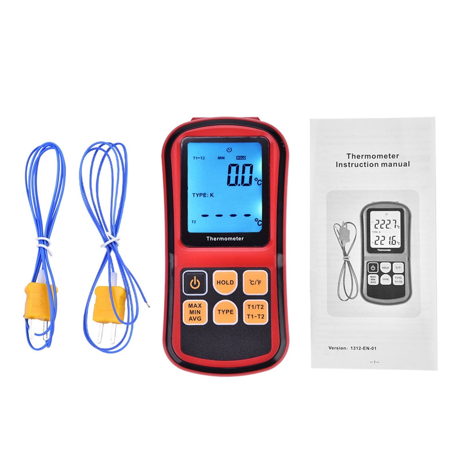 G Thermometer,GM1312 Digital Thermometer Dual Temperature Meter Digital Temperature Meter Revolutionary Design