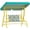 Green, variant on Qaba Kids 2-Seater Porch Swing with Seat Belts, Adjustable Canopy, Green