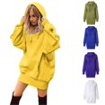 thumbnail image 2 of EQWLJWE Chandails à Capuchon Surdimensionnés pour Femmes, Chandail Molletonné à Enfiler Doux avec Poche, Chandail à Capuchon, Longue Robe à Enfiler, Chandails d'Halloween pour Femmes, 2 of 4