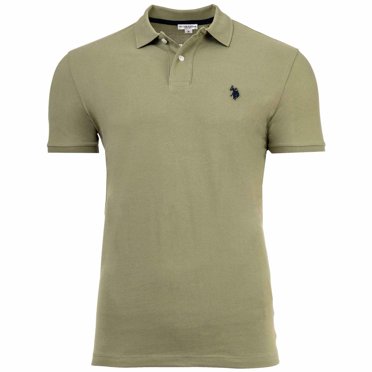 U.S. POLO ASSN. Men's Polo Shirt - Carded Piquet, Embroidered Logo, Cotton Dark green XL (X-Large)