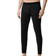 thumbnail image 1 of Dagugfen Mens Legging Mid Waist Underwear Base Layer Seamless Tight Fitting Thermal Pants Fall Winter, 1 of 3