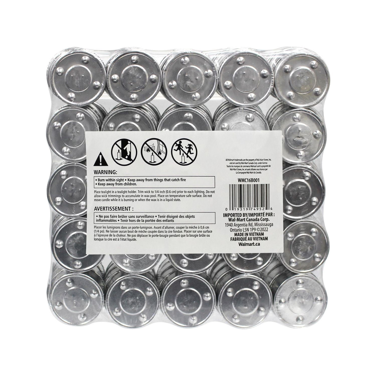 Mainstays 30PK Lumignons blanc, non parfumé